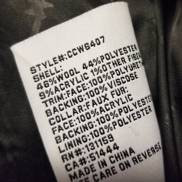 New 3 Season Boucle Coat Jacket wRmvble Fur Collar - Picture 6 of 9